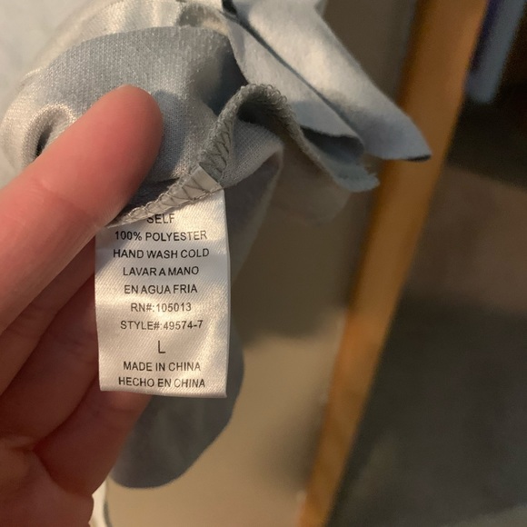 Altar’d State Gray Short Sleeve Top-Lg - Picture 4 of 6